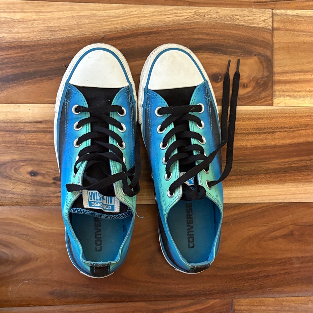 Converse womens Aqua and Black Sneakers